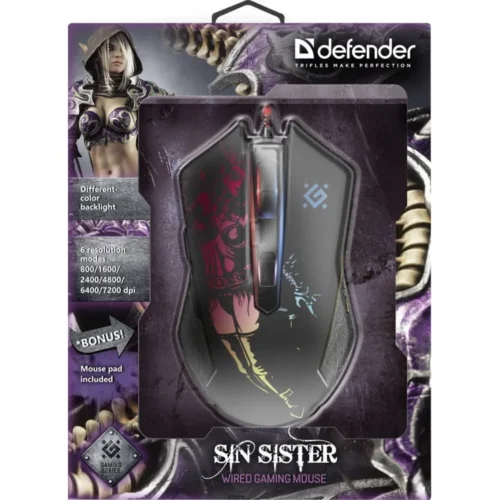 Defender GAMING MOUSE SIN SISTER GM-933