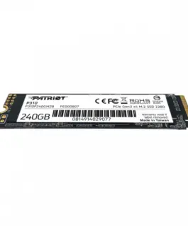Patriot SSD drive P310 240GB M.2 2280 1700/1000 PCIe NVMe Gen3 x 4