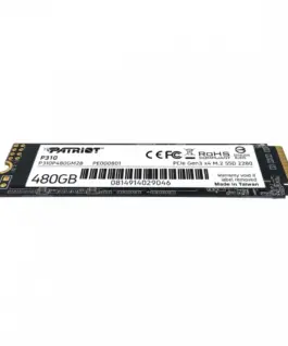 Patriot SSD drive P310 480GB M.2 2280 1700/1500 PCIe NVMe Gen3 x 4