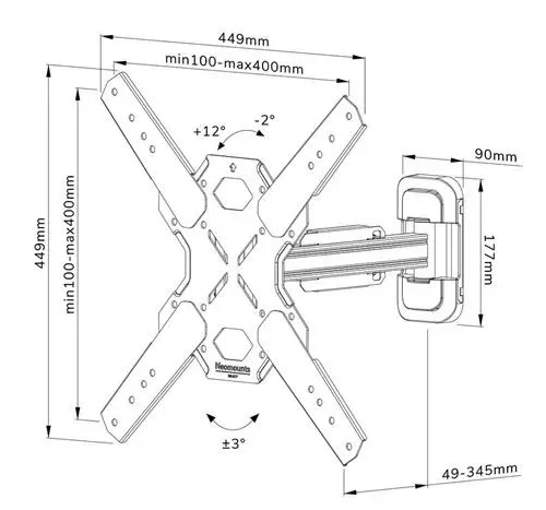 Neomounts WL40S-840BL14