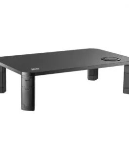 Maclean Monitor stand with QI Ergo Office ER-415