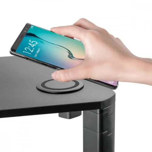 Maclean Monitor stand with QI Ergo Office ER-415