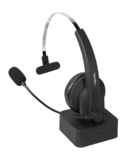 LogiLink Bluetooth mono headset with charging stand