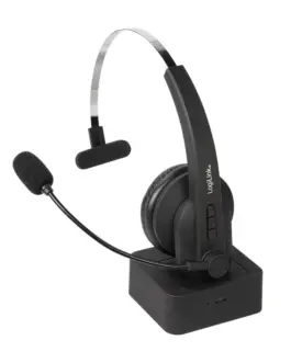 LogiLink Bluetooth mono headset with charging stand