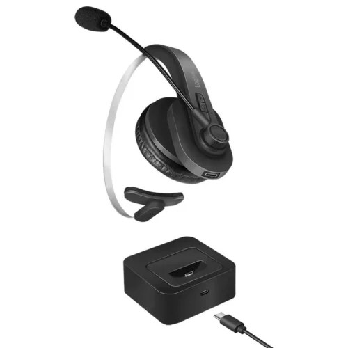 LogiLink синtooth mono headset with charging stand