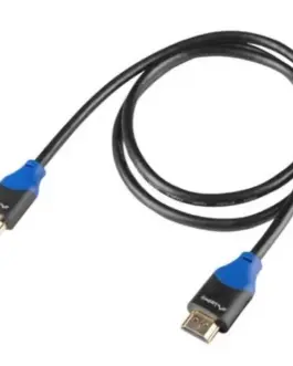 Alternative view of Lanberg кабел HDMI M/M v2.0 1.8m 4K Full Copper черен BOX