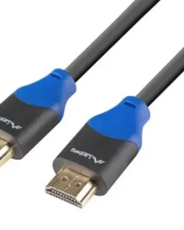 Lanberg кабел HDMI M/M v2.0 3m Full Copper черен BOX