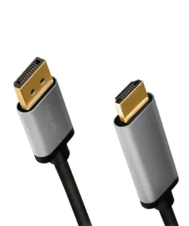 Alternative view of LogiLink Displayport to HDMI 4K/60Hz, alu, 2m