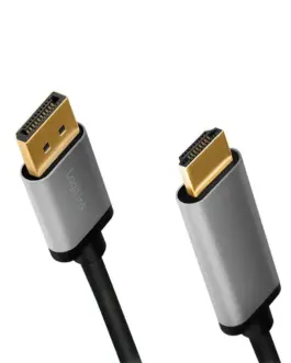 Alternative view of LogiLink Displayport to HDMI 4K/60Hz, alu, 2m