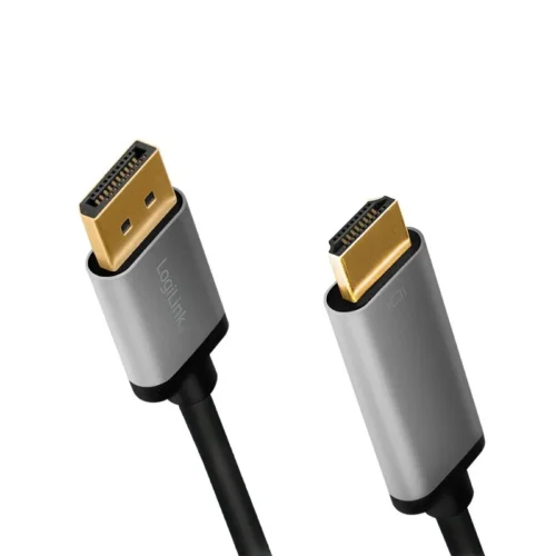 Alternative view of LogiLink Displayport to HDMI 4K/60Hz, alu, 2m