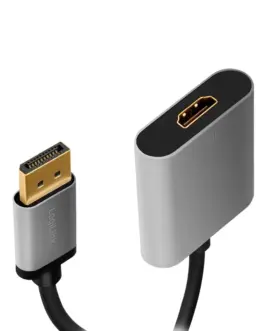 Alternative view of LogiLink Displayport to HDMI adap ter, 4K 60hz, alu, 0.15