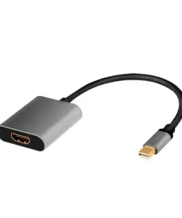 LogiLink Mini DisplayPort to HDMI адаптер 4K alu 0.15m