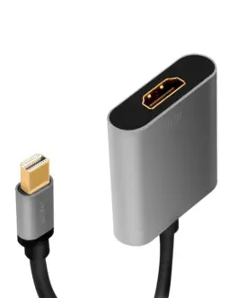 Alternative view of LogiLink Mini DisplayPort to HDMI адаптер, 4K, alu, 0.15m
