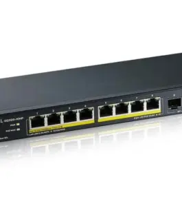 Alternative view of Zyxel GS1100-10HP-EU0102F 120W PoE 8xGigabit 2xFiber Uplilk Switch