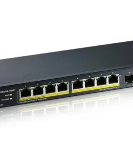 Alternative view of Zyxel GS1100-10HP-EU0102F 120W PoE 8xGigabit 2xFiber Uplilk Switch