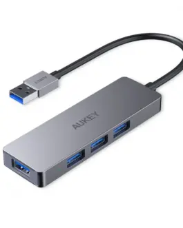 AUKEY HUB CB-H3 USB-A aluminum | Ultra Slim | 4w1 | 4xUSB 3.0 | 5Gbps