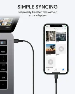 Alternative view of AUKEY кабел CB-CL02 черен nylon Lightning-USB C | USB Power Delivery USB-PD | certificate MFi Apple