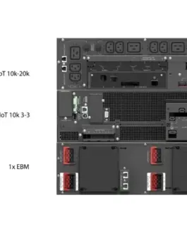 Alternative view of PowerWalker UPS VFI 10000 ICT IOT 3/1 BI On-line 10KVA terminal R1-45 USB-B RS-232 3/1 phase epo