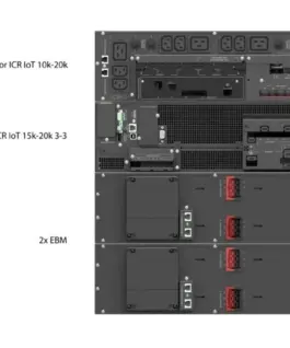 Alternative view of PowerWalker UPS Rack VFI 15000 ICR IOT 3/3 On-line 10KVA terminal RJ-45 USB-B RS-232 3/3