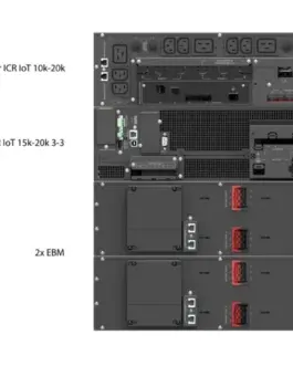 Alternative view of PowerWalker UPS Rack VFI 20000 ICR IOT 3/3 On-line 10KVA terminal RJ-45 USB-B RS-232 3/3