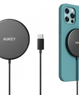 AUKEY AUKEY LC-A1 черен Wirel ess зарядно Qi USB C 15