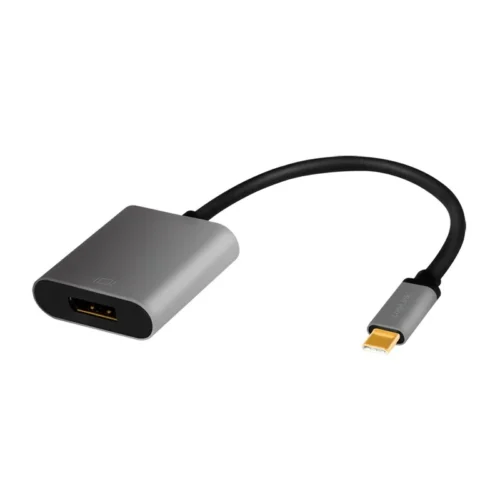 LogiLink USB-C to DP/F адаптер 4K/60Hz alu 0.15m