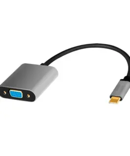 LogiLink USB-C to VGA адаптер 1080p alu 0.15m