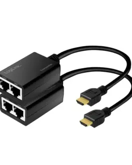 Alternative view of LogiLink HDMI EXtender up to 30m, 1080p/60Hz, 0.3m