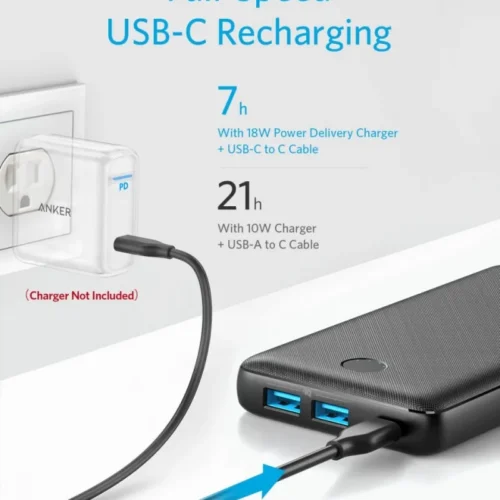 Anker външна батерия PowerCore III 20 000 черен
