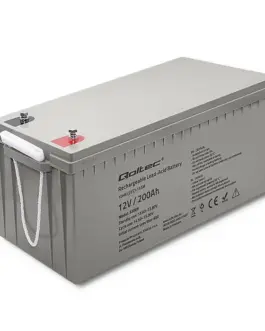 Qoltec AGM battery 12V 200Ah, max. 3000A