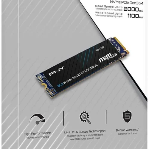 Alternative view of PNY SSD drive CS1030 500GB M.2 2280