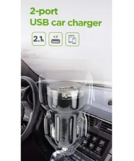 Gembird зарядно за кола 2xUSB 2.1A черен