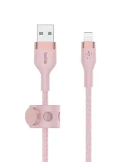 Belkin кабел BoostCharge USB-A for Lightning silicone 2m розов