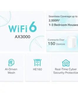 Alternative view of TP-LINK Wi-Fi system Deco X50 (1-pack) AX3000