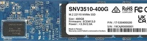 Synology SSD drive SATA 400GB M2 22110 SNV3510-400G
