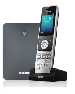 Yealink  Set: telephone + W76P station (W56H + W70B + захранващ блок)