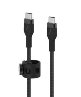 Alternative view of Belkin кабел BoostCharge USB-C/USB-C оплетка silicone 2 m, черен