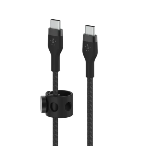 Alternative view of Belkin кабел BoostCharge USB-C/USB-C оплетка silicone 2 m, черен