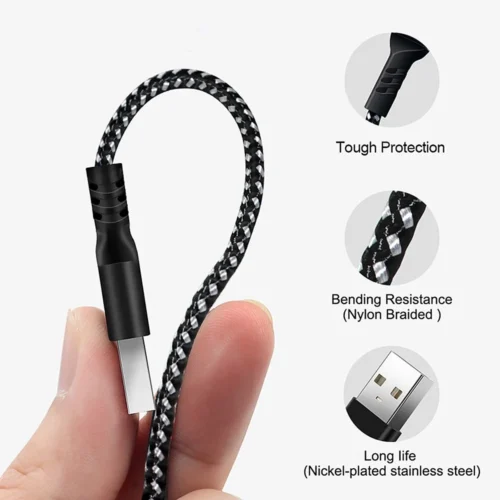 Maclean USB to USB Type-C кабел fast charge MCE471 blac