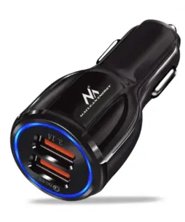 Maclean USB socket зарядно черен Maclean MCE478 B