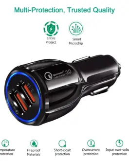 Alternative view of Maclean USB socket зарядно черен Maclean MCE478 B