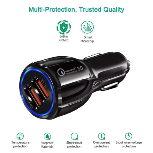 Alternative view of Maclean USB socket зарядно черен Maclean MCE478 B