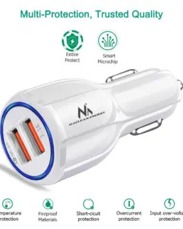 Alternative view of Maclean USG socket зарядно бял Maclean MCE478 W