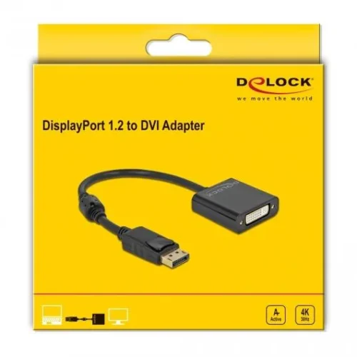 Адаптер Delock 63482 DisplayPort мъжко – DVI женско