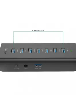 Alternative view of AUKEY AUKEY CB-H3 Active USB HUB 7in1 7xUSB 3.0