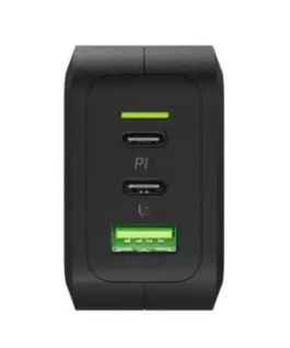 Alternative view of Green Cell PowerGaN 65W PD 3.0 QC 3.0 2xUSB-C 1xUSB-A мрежово зарядно