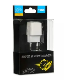 iBOX зарядно USB-C C-38 PD30W