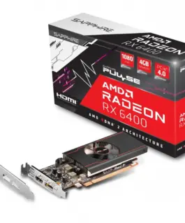 Sapphire Technology видео карта Radeon RX 6400 PULSE GAMING 4GB GDDR6 64bit DP/HDMI