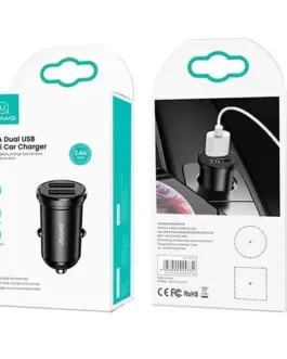 Alternative view of USAMS зарядно за кола 2xUSB 2,4A черен