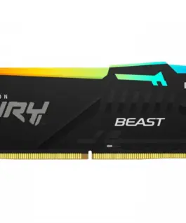 Kingston памет DDR5 Fury Beast RGB 16GB(1*16GB)/5200 CL40